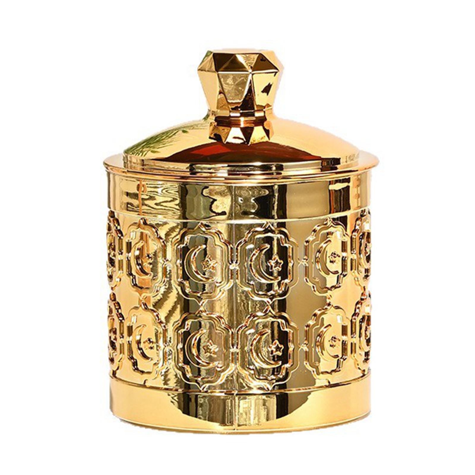Coffee Tea Jar Set - Elegant Gold Kitchen Storage Jars Set