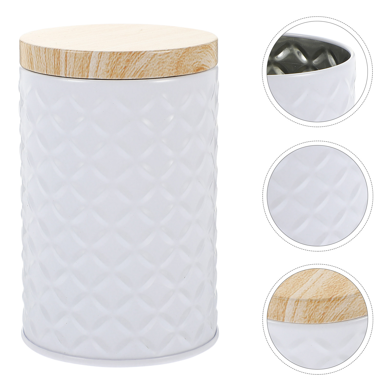 Coffee Tea Sugar Canisters - 2Pcs Food Grade Tinplate Airtight Storage
