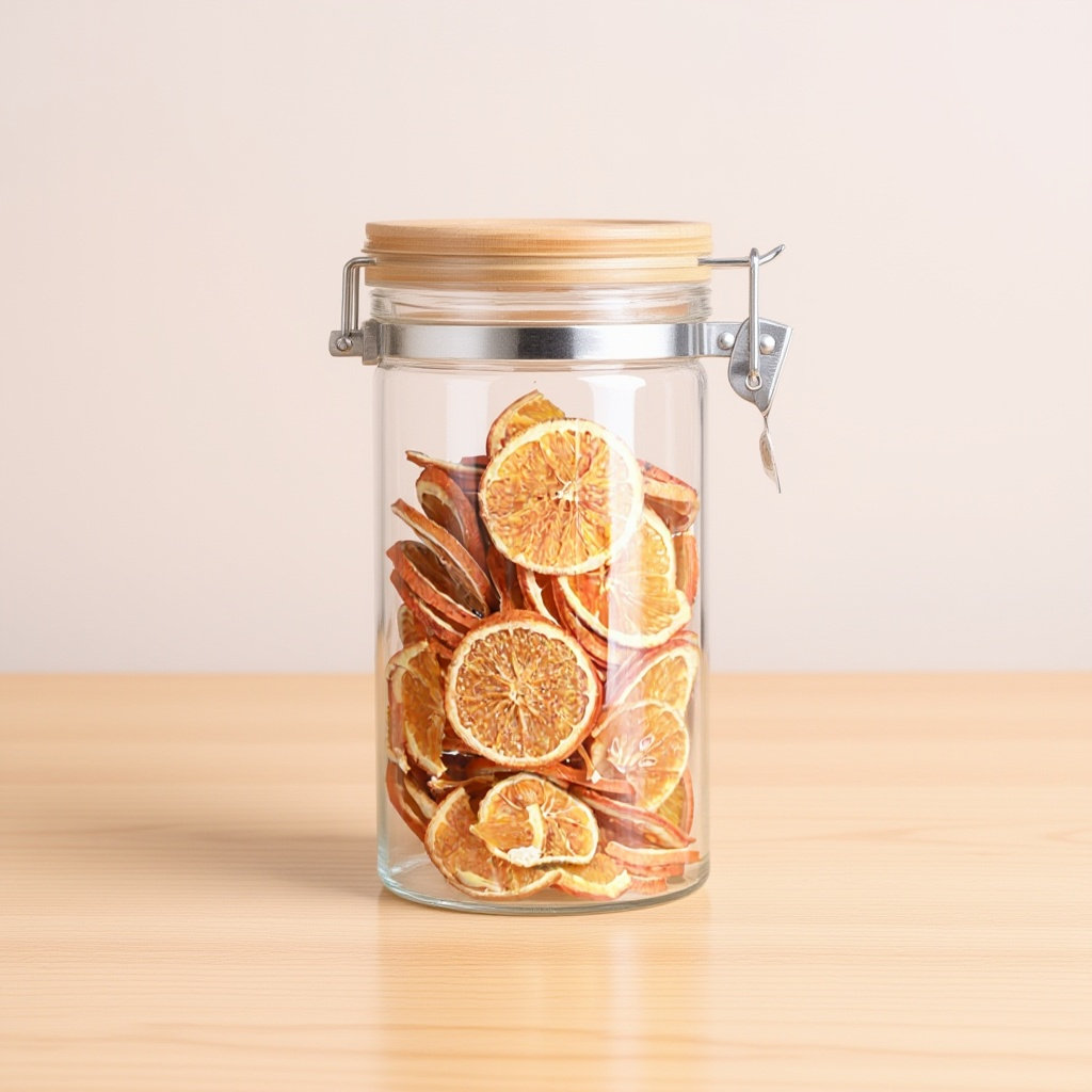 Coffee Tea Sugar Canisters - Glass Airtight Food Storage Jar Bamboo