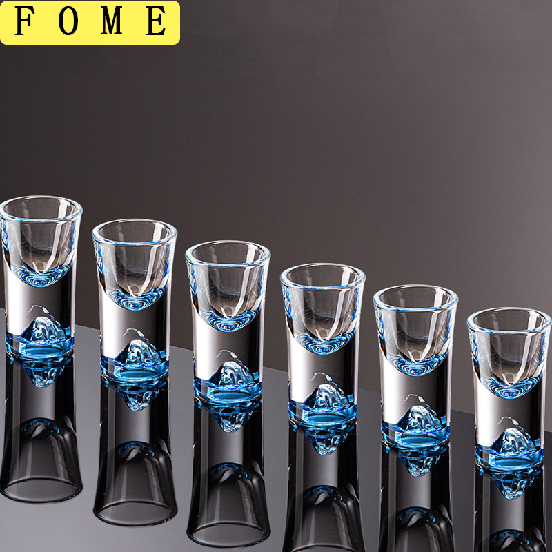 Mug Tea Coffee - 6pcs Golden Edged Short Glass Set