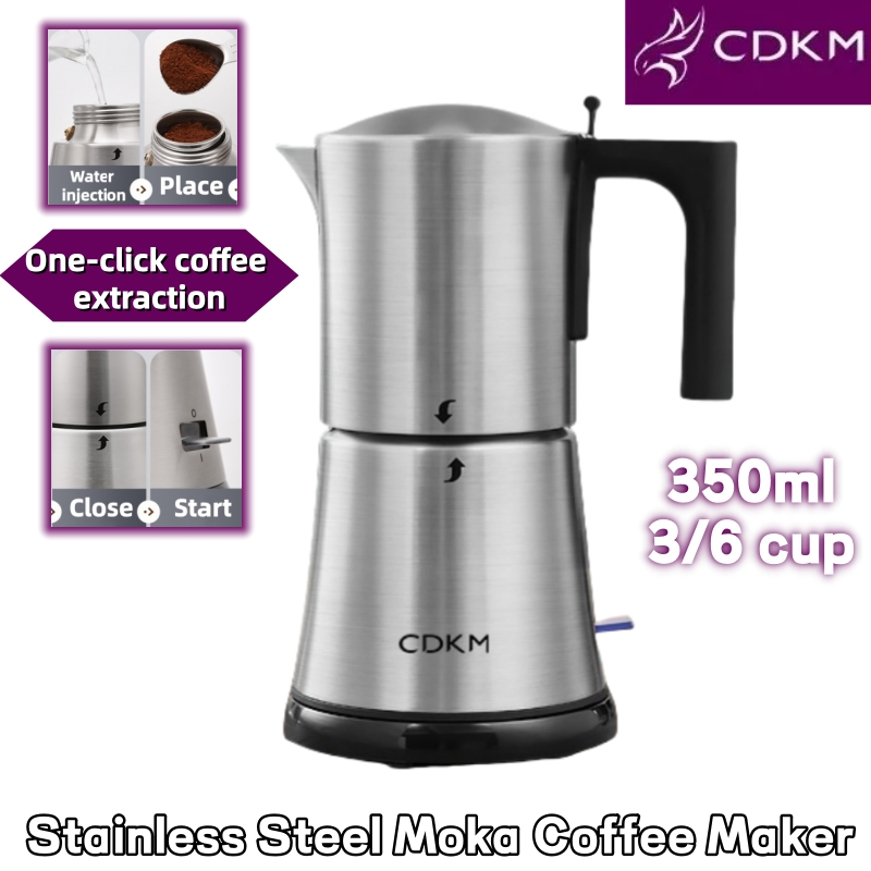 Coffee Tea Chocolate - CDKM Moka Pot SUS304 Stainless Steel