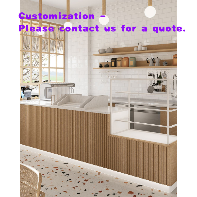 Coffee Tea Kiosk - custom.Customized Fashionable Marble Countertop Glass Coffee