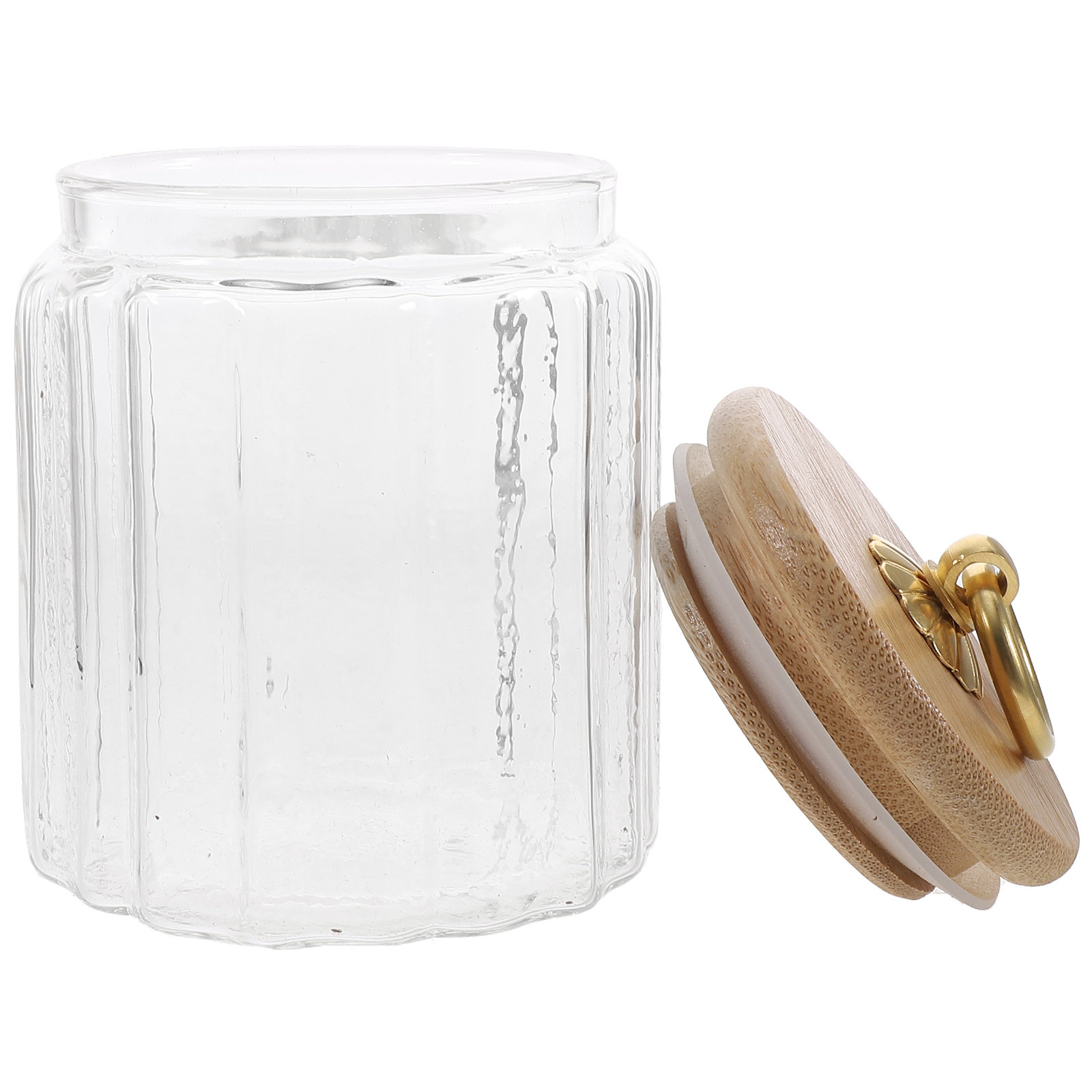 Coffee Tea And Bean Leaf - Airtight Glass Tea Leaf Jar Large