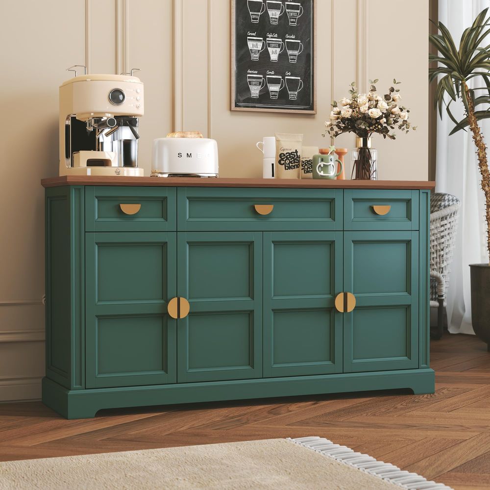 Coffee & Tea Difabis - 60 Large Buffet Sideboard Cabinet with