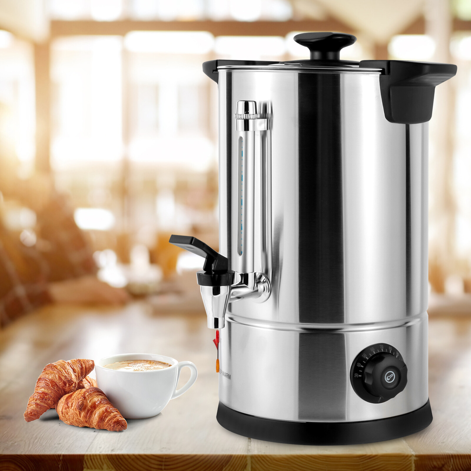 Coffee Tea Urn - 8L Commercial Electric Hot Water Boiler