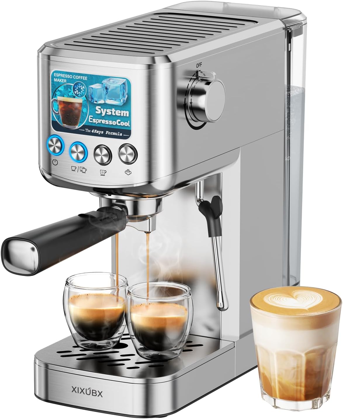 Coffee & Tea Difabis - 20 Bar Espresso Machine with Milk