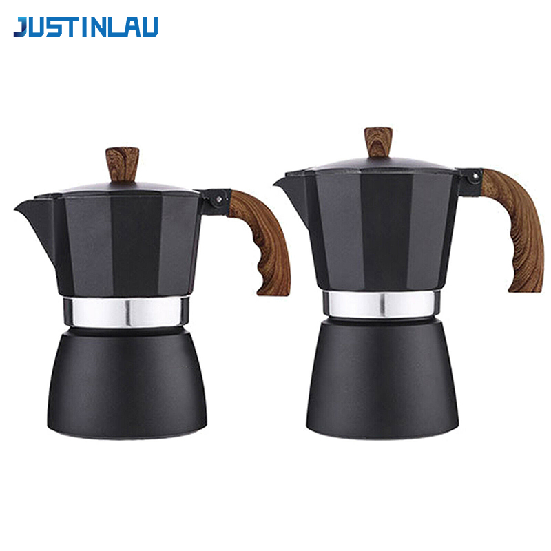 Coffee Tea Chocolate - JUSTINLAU Coffee Moka Pot 150ml/300ml Vintage