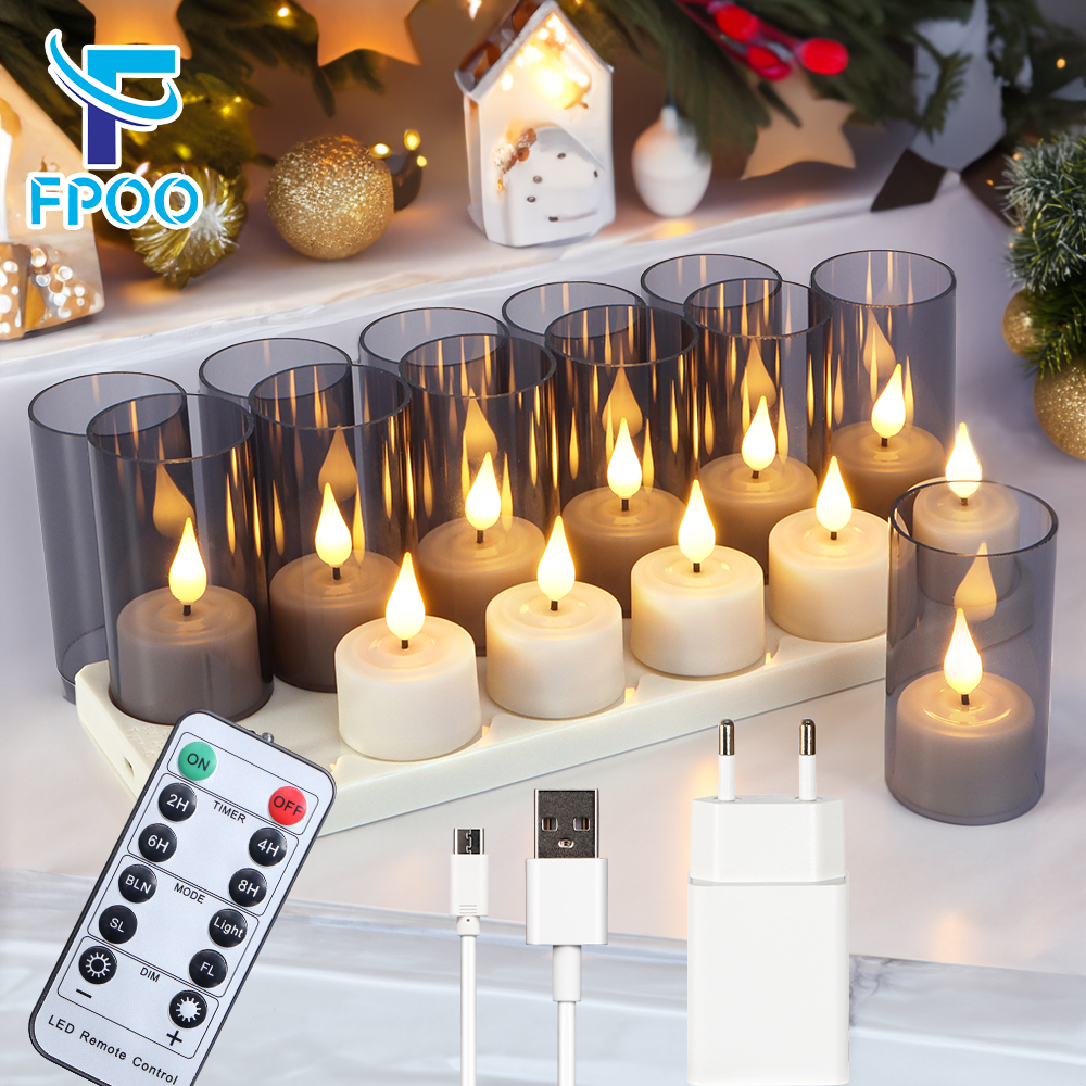 Mug Tea Coffee - LED Candle Light Rechargeable Flameless Candles