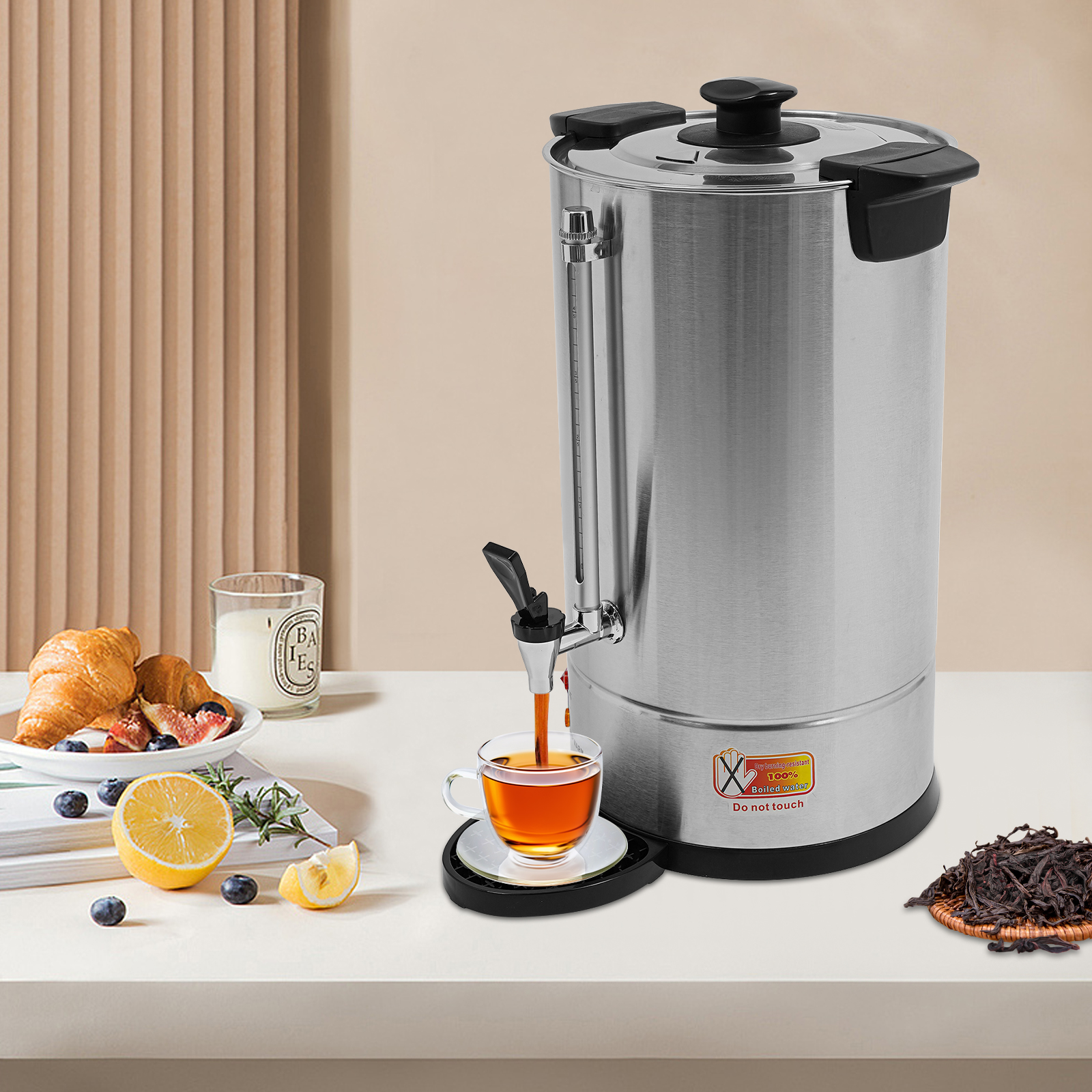 Coffee Tea Urn - Commercial Electric Coffee Pot 15L 1500W