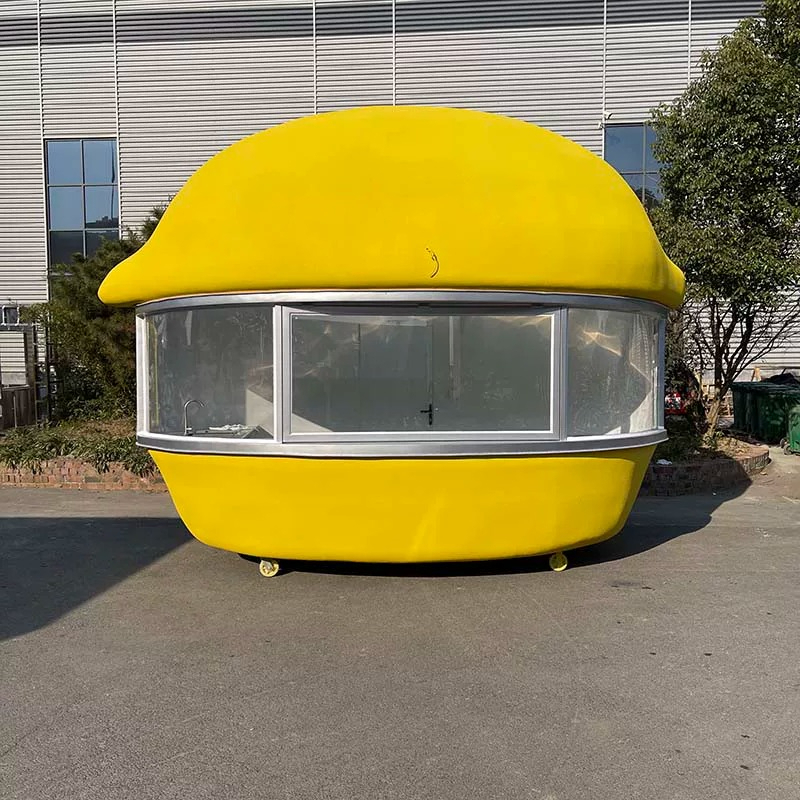 Coffee Tea Kiosk - Dining car Customized commercial block Night