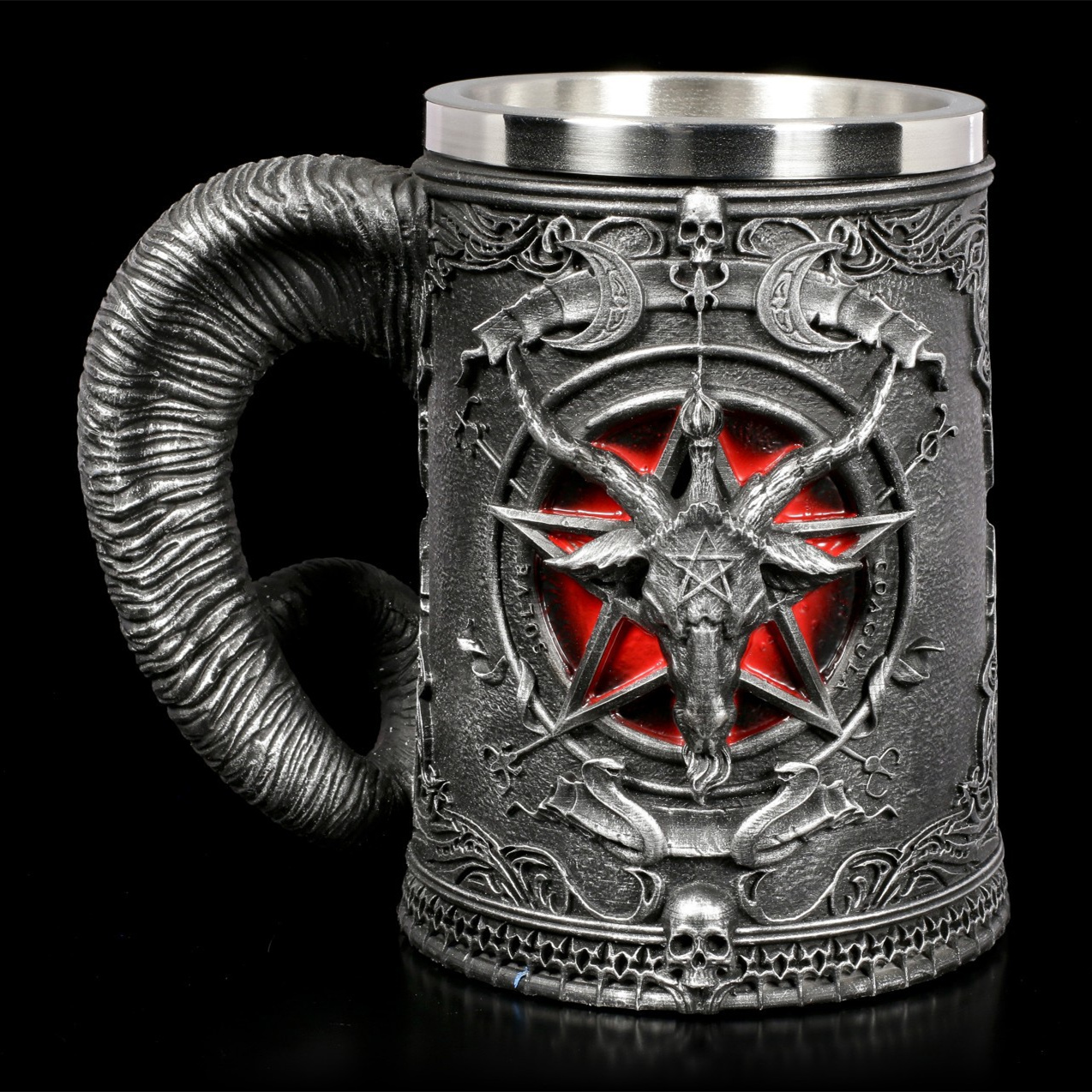 Mug Tea Coffee - Baphomet Beer Glass Buffmet Resin Stainless