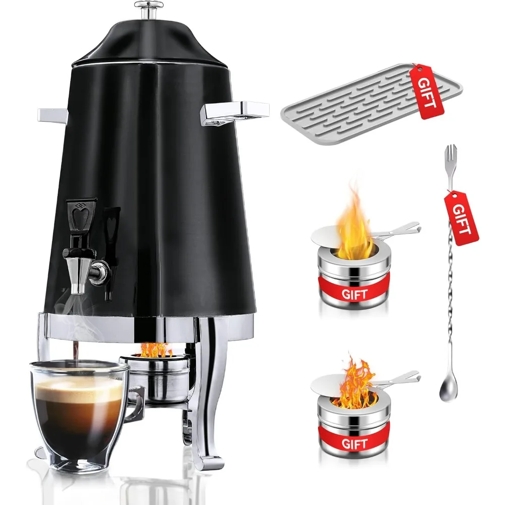 Coffee Tea Urn - coffee urn with fuel holder, 3.5