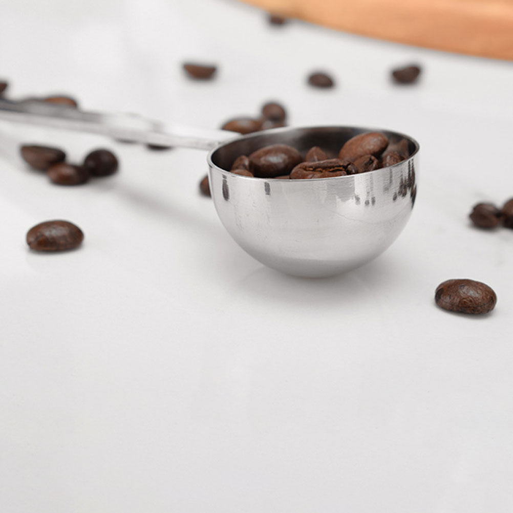 2Pcs Measuring Spoons Stainles - Coffee Tea And Bean Leaf review and price