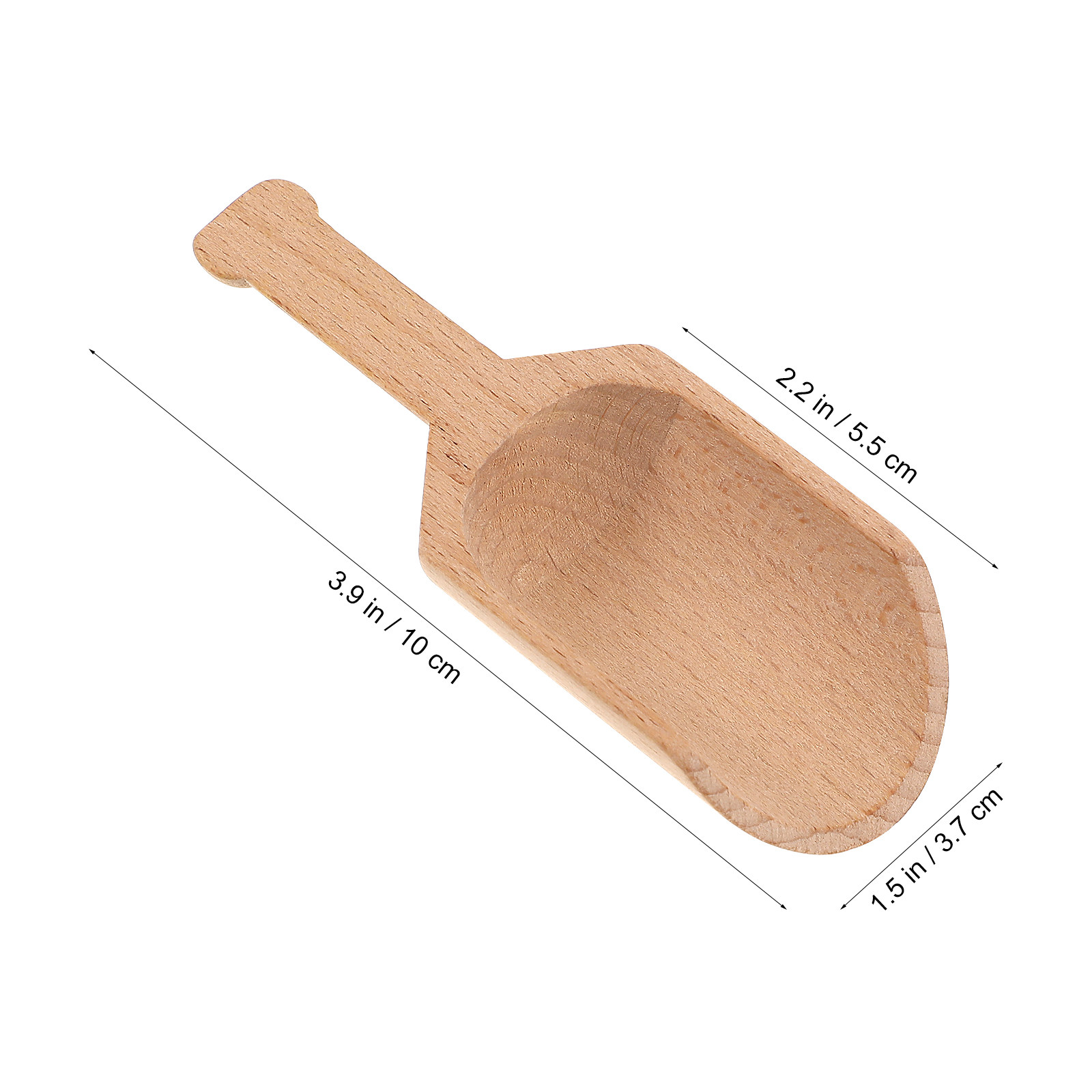 2Pcs Natural Beech Wood Spoons - Coffee Tea And Bean Leaf review and price