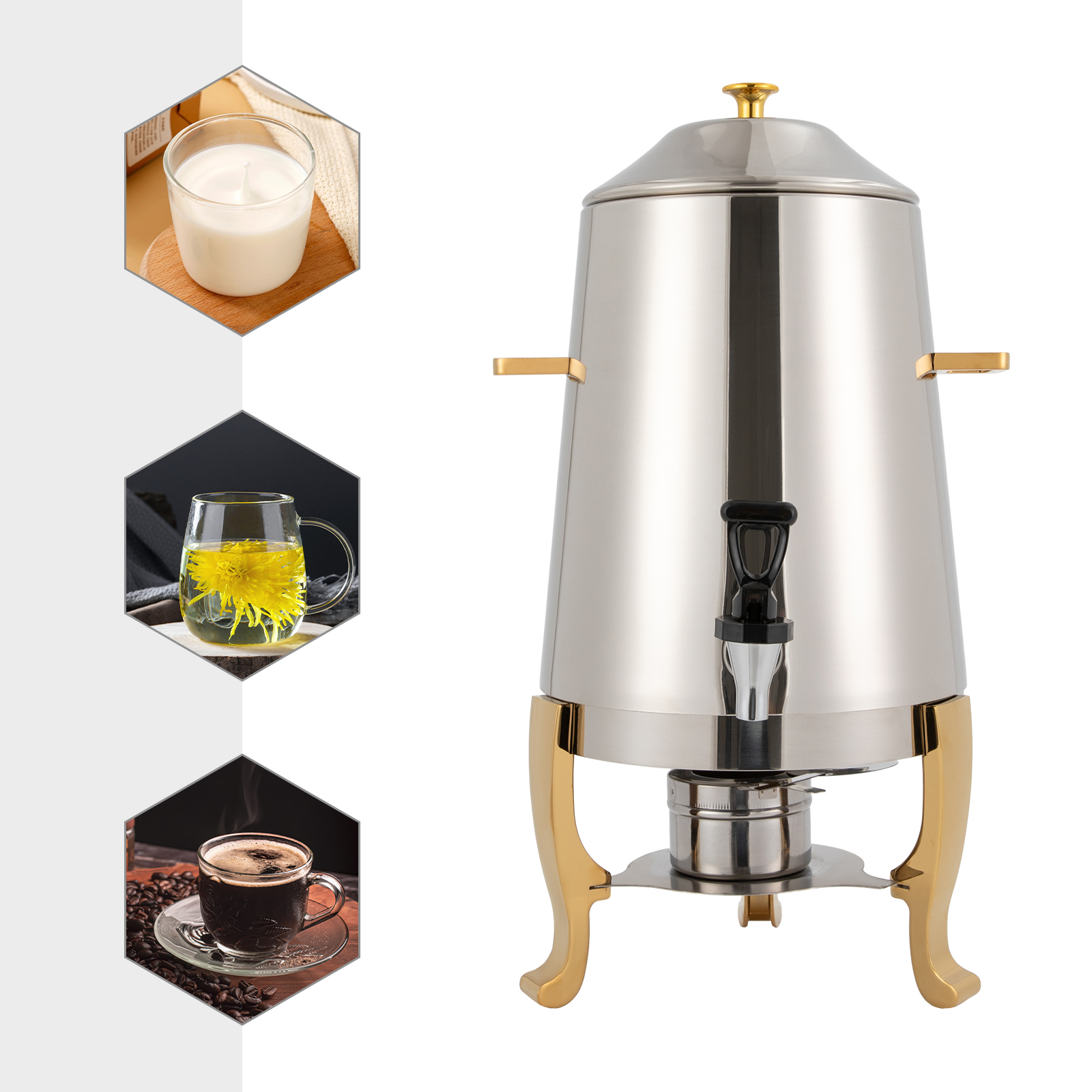 3.4 Gallon Stainless Steel Hot - Coffee Tea Urn review and price