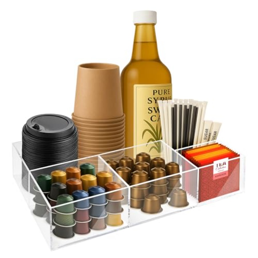 Acrylic Coffee Bar Station Sna - Tea Coffee Set Up review and price