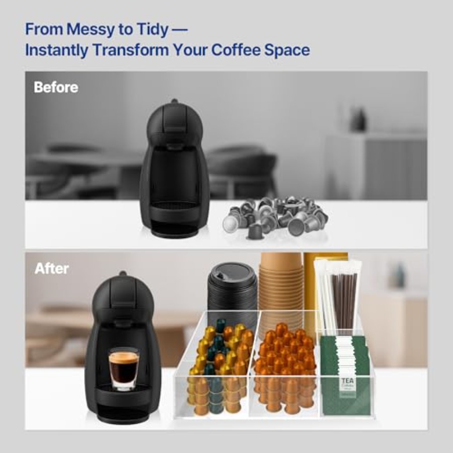 Acrylic Coffee Bar Station Sna - Tea Coffee Set Up review and price