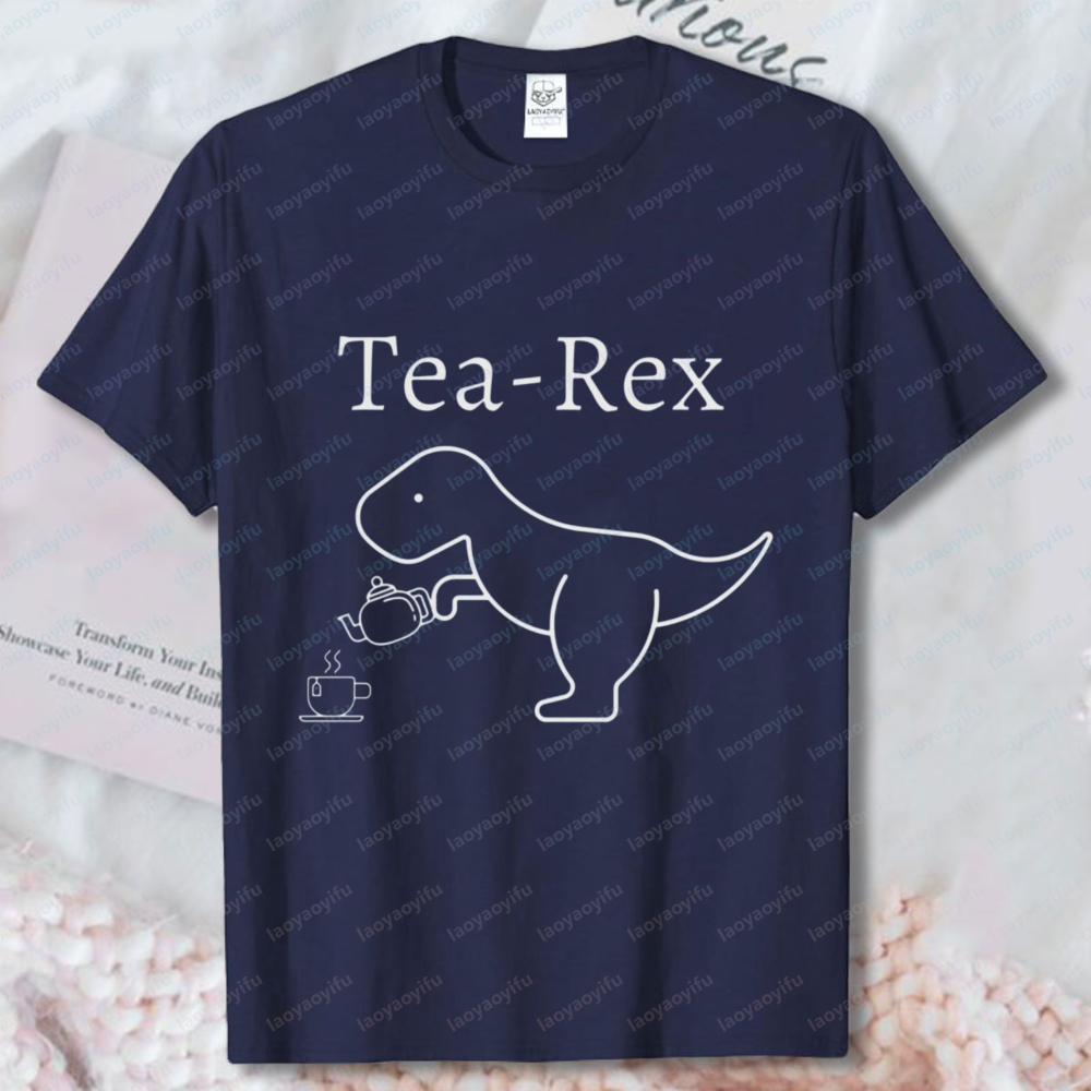 Tea Rex Dinosaur Men's Shirt F - Coffee Tea Jokes review and price