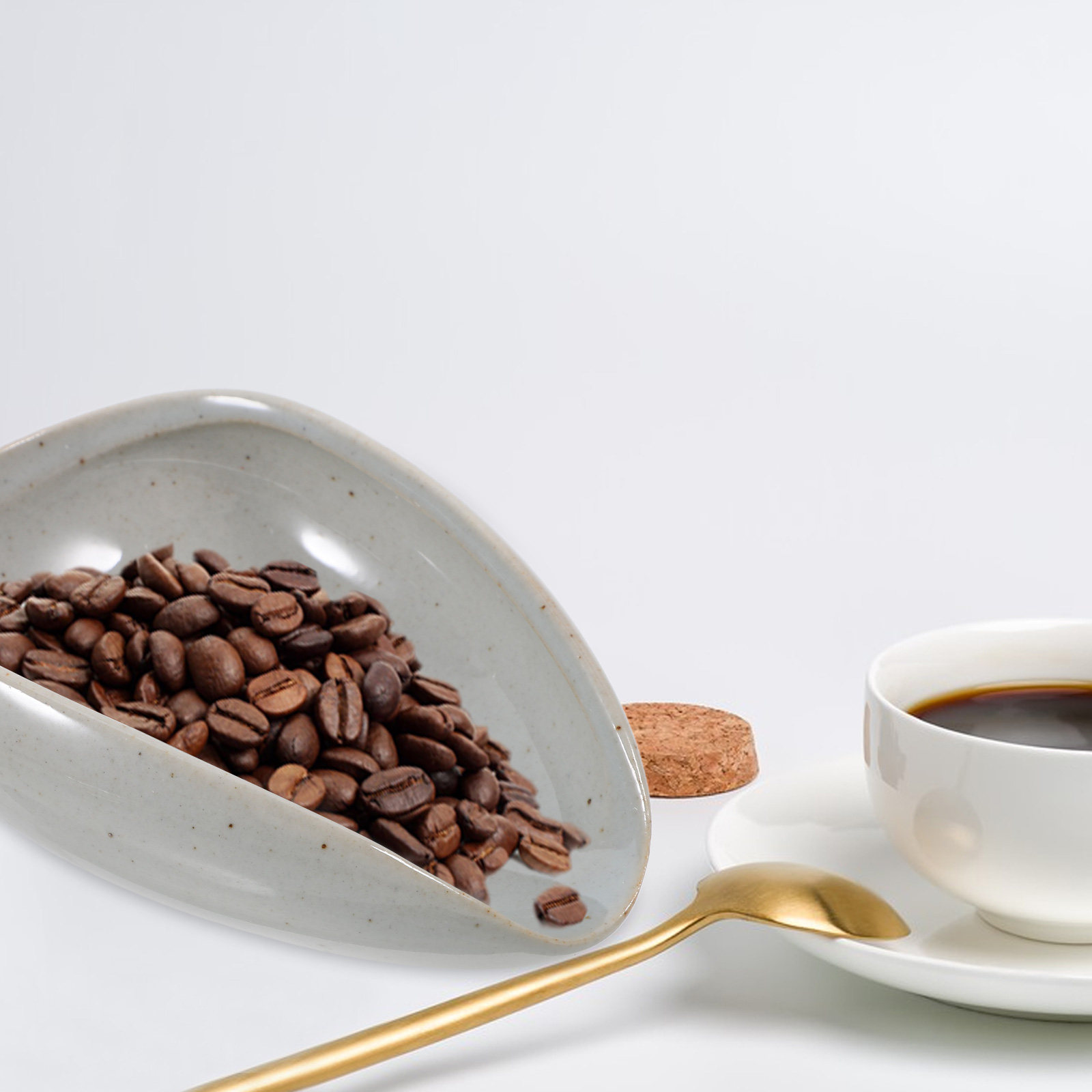 Ceramic Coffee Bean Tray Multi - Coffee Tea And Bean Leaf review and price