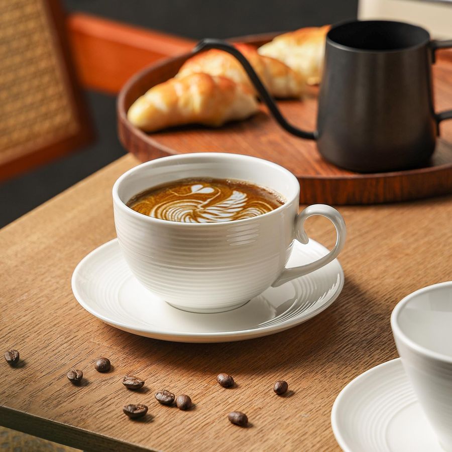 oz Cappuccino Cups with Saucer - Mug Tea Coffee review and price