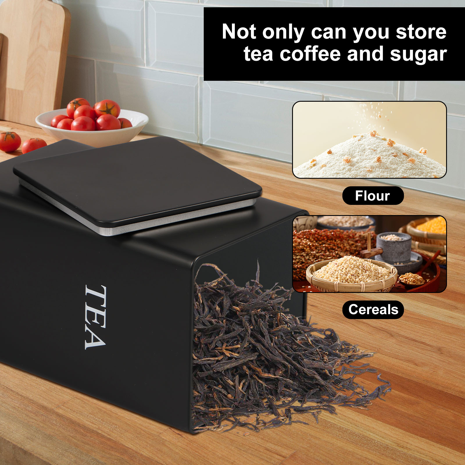 3Pcs Coffee Bean Storage Canis - Coffee Tea Sugar Canisters review and price