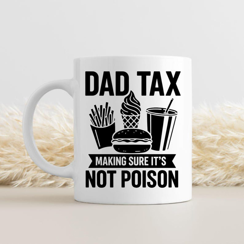 Personalize Dad Tax Ceramic Co - Coffee Tea Jokes review and price