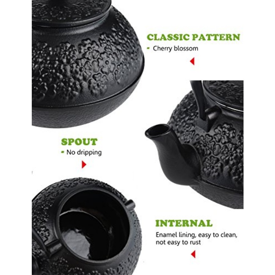Cast Iron Teapot 40oz/ Japanes - Cast Iron Teapot review and price