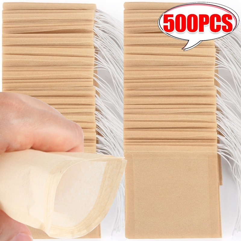 100/500x Cloth Tea Bags with D - Coffee Tea And Bean Leaf review and price