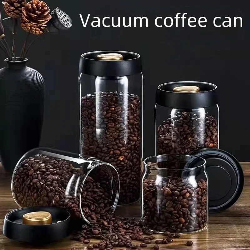 Manual Vacuum Sealed Coffee Ja - Coffee Tea Box review and price