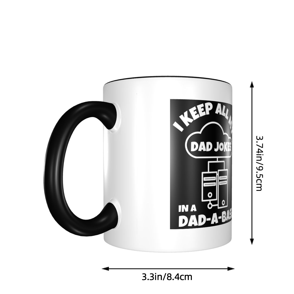 I Keep All My Dad Jokes In A D - Coffee Tea Jokes review and price