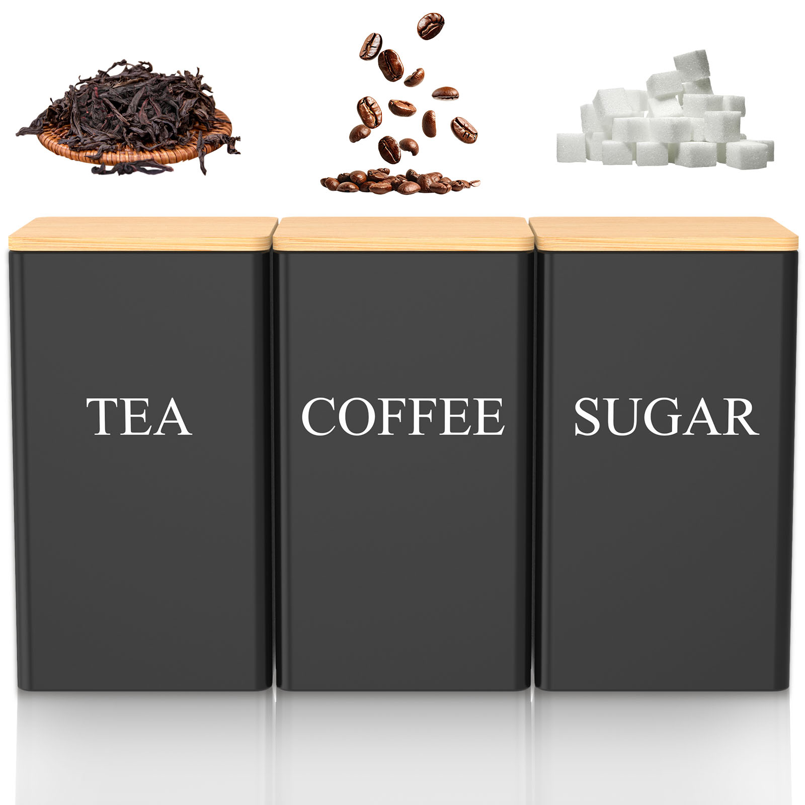 1000 ML Coffee Tea and Sugar C - Coffee Tea Sugar Container Set review and price