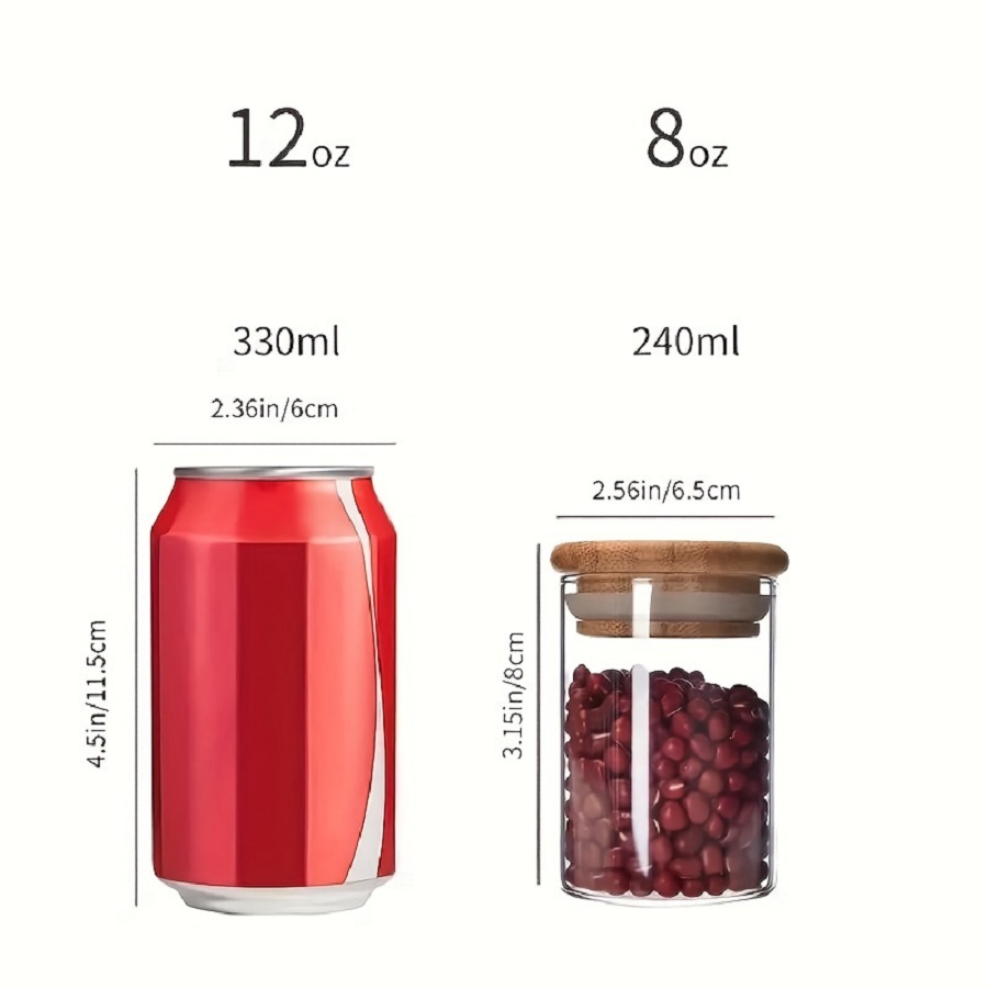 12pcs/set Airtight Glass Stora - Coffee Tea Sugar Container Set review and price