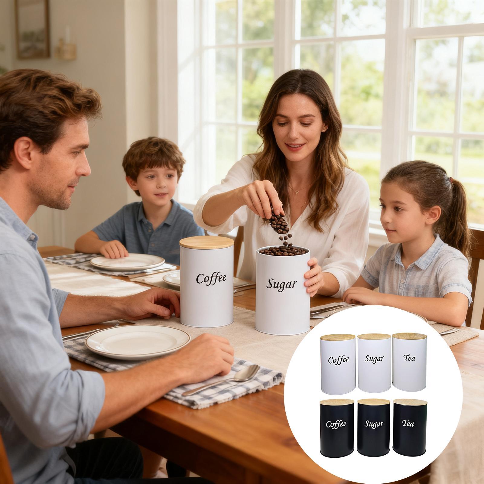 Sugar Container 3 Pieces 1200m - Coffee Tea Sugar Container Set review and price