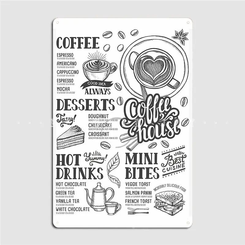 Coffee Tea Cafe Cafe Menu Post - Coffee Tea Menu review and price