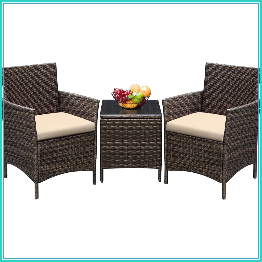 3-Piece Outdoor Patio Set with - Coffee & Tea Difabis review and price
