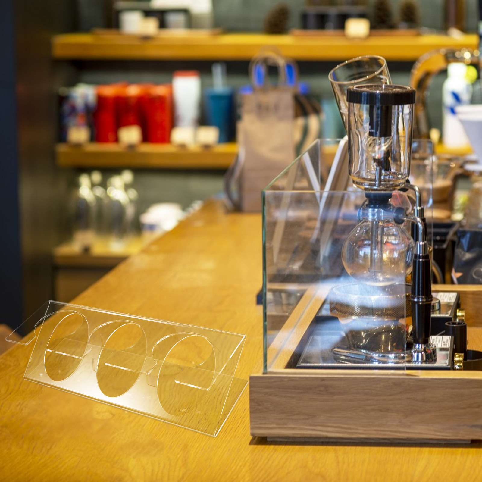 Clear Acrylic Test Tube Displa - Coffee Tea And Bean Leaf review and price