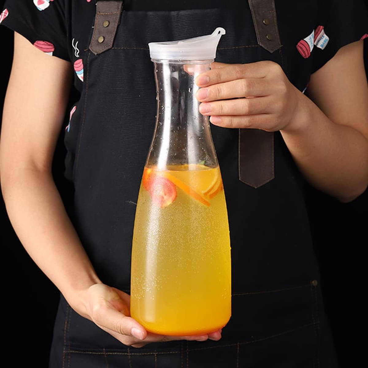 1pcsPitchers With Lid,Clear Pl - Coffee Tea Jar Set review and price