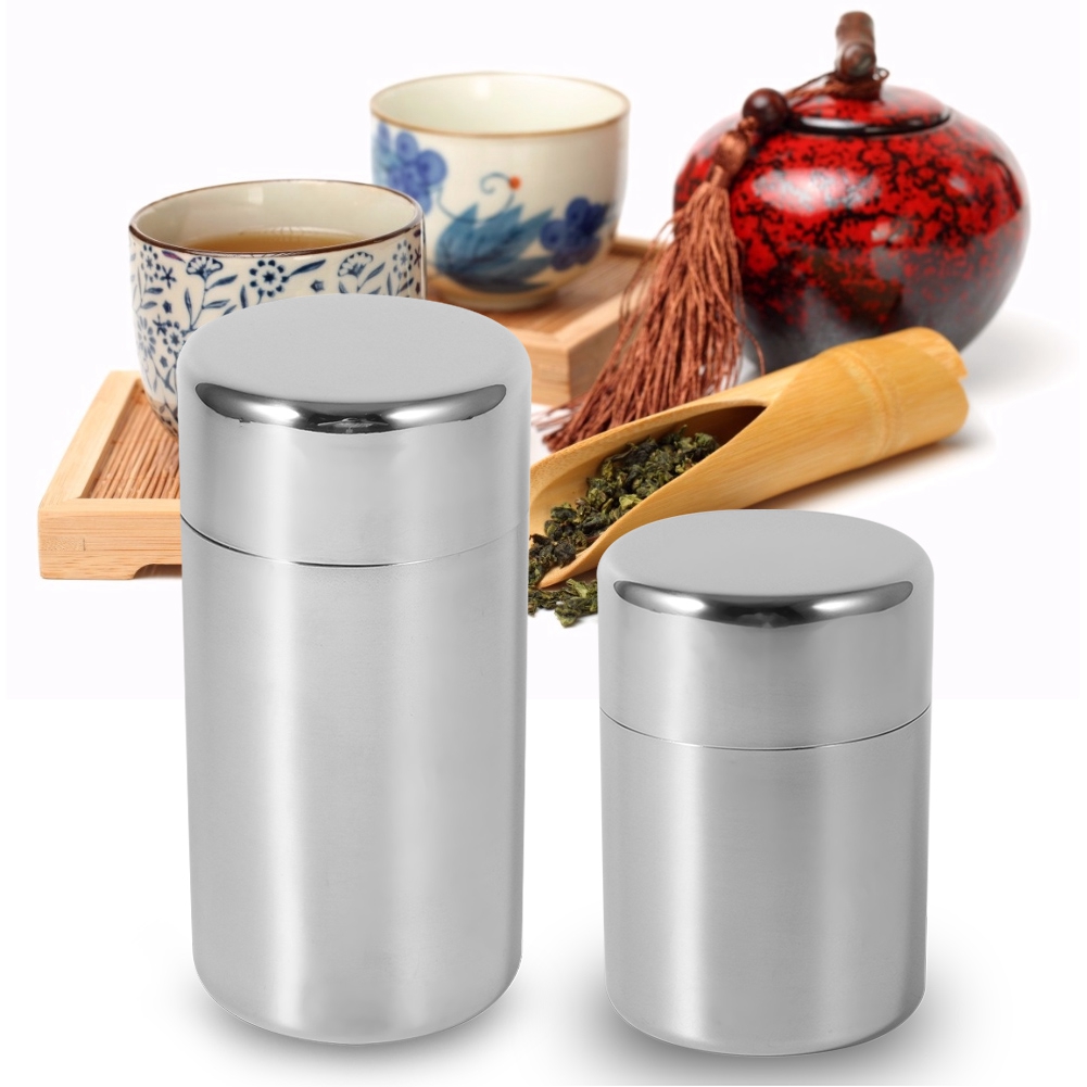 Stainless Steel Tea Leaf Tins  - Coffee Tea Sugar Container Set review and price