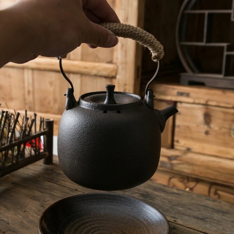 Handmade Black Pottery Teapot  - Cast Iron Teapot review and price