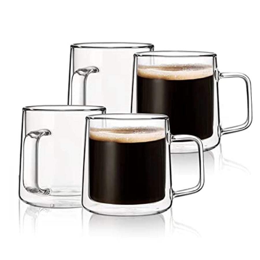 10oz Glass Coffee MugsDouble W - Coffee Tea Bags review and price