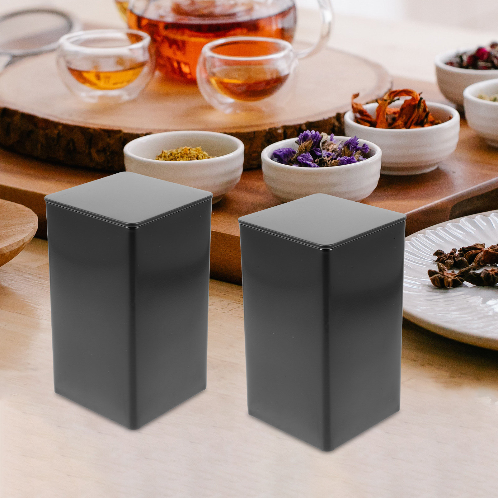 4Pcs Storage Jars Tinplate Box - Coffee Tea Box review and price