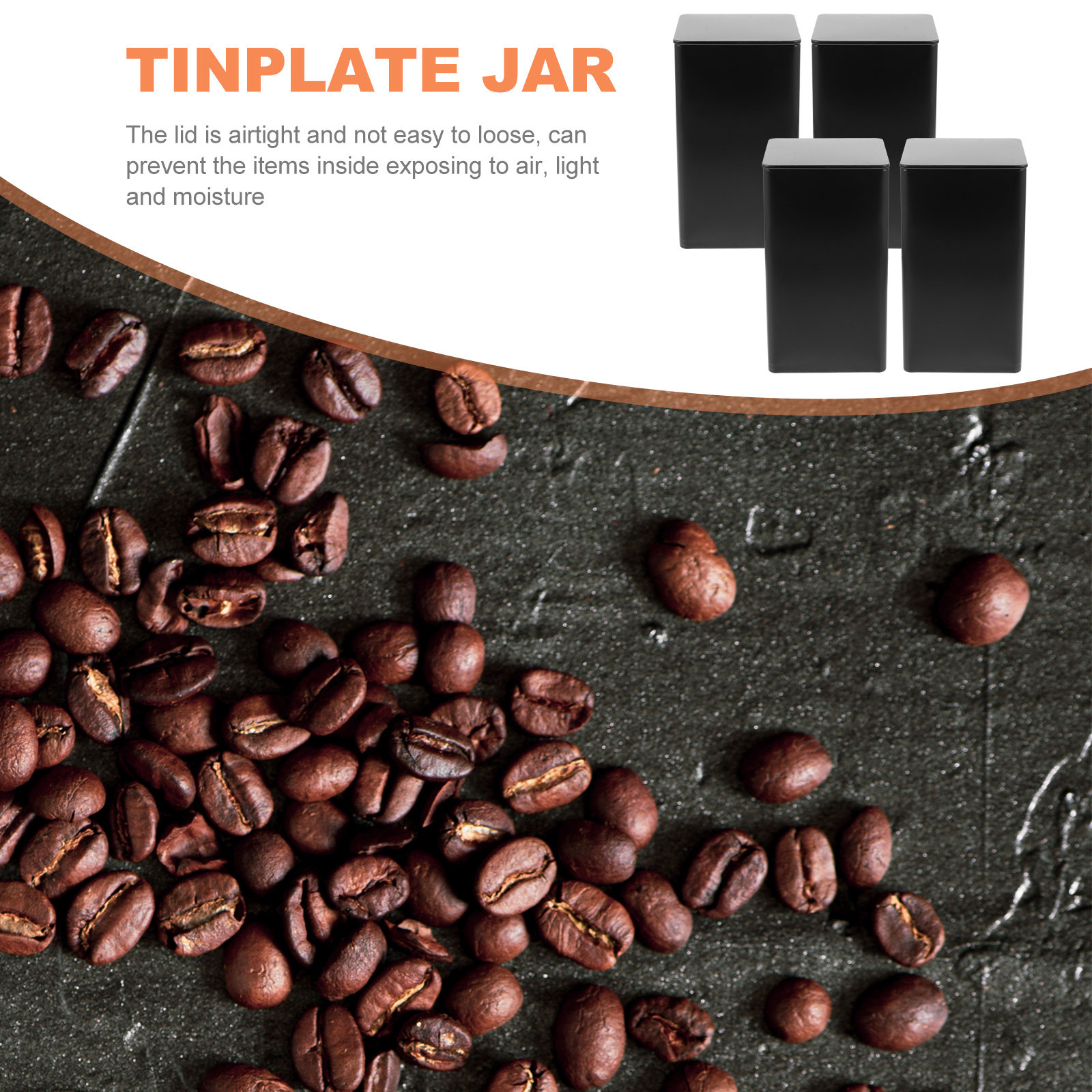 4Pcs Storage Jars Tinplate Box - Coffee Tea Box review and price