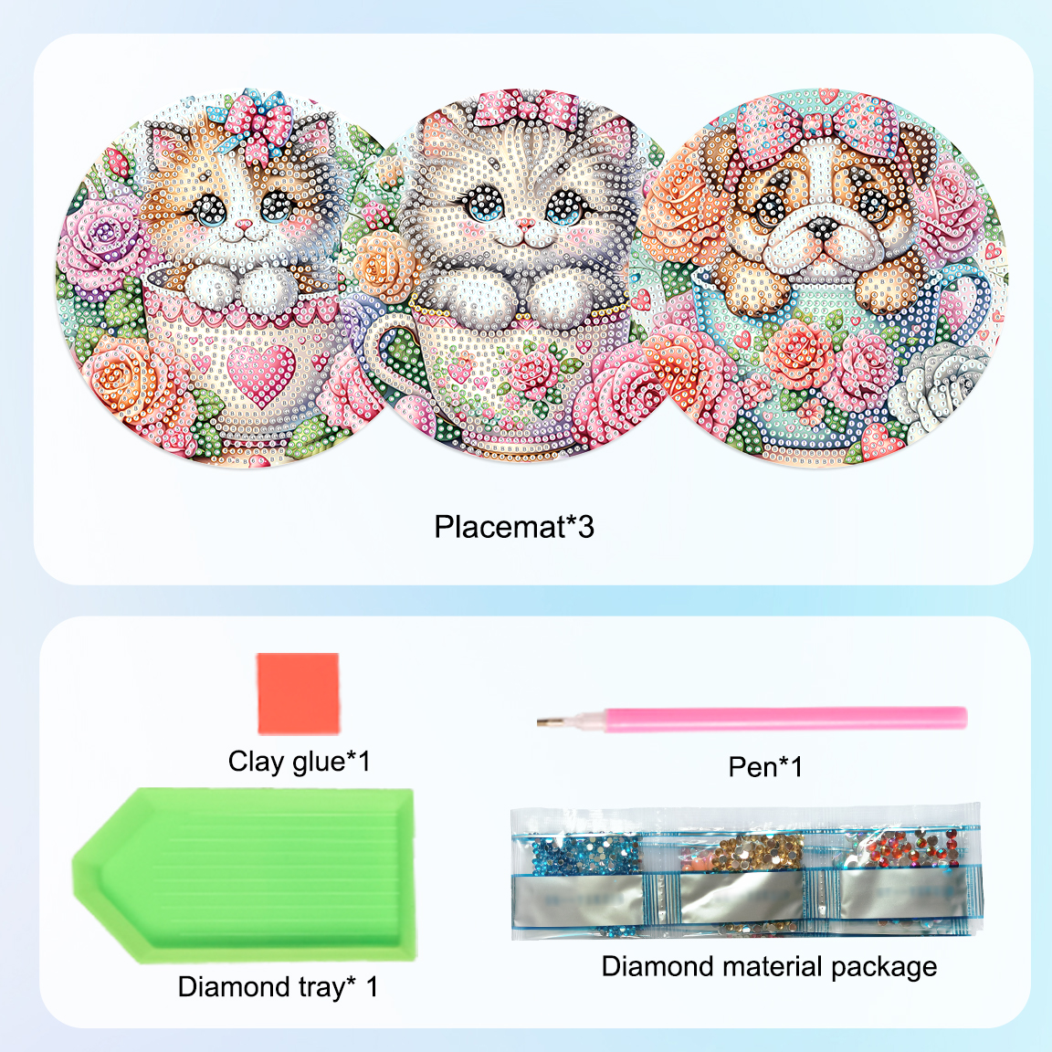 3Pcs Diamond Art Painting Plac - Mug Tea Coffee review and price