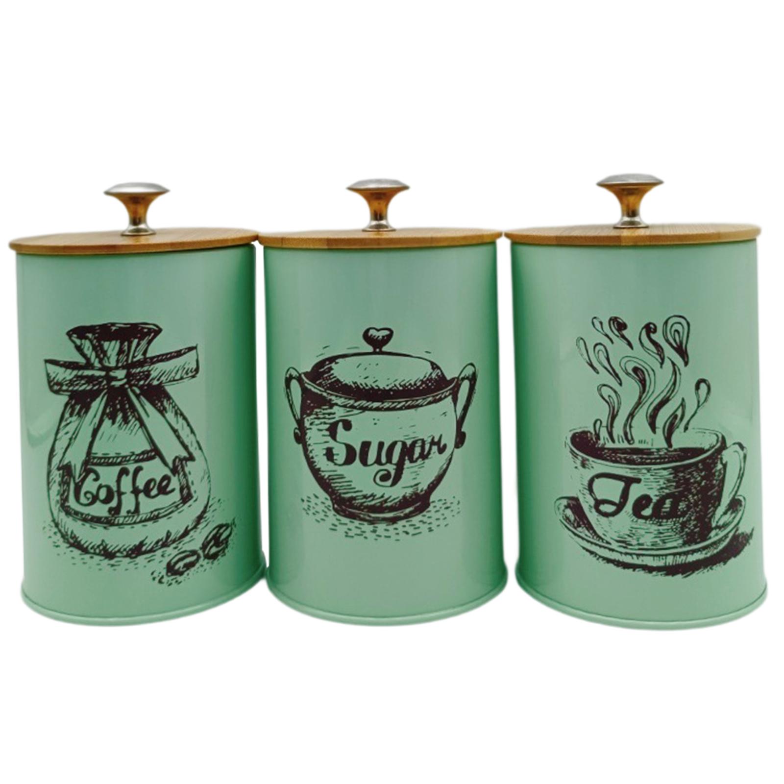 3Pcs Sealed Coffee Canister Se - Coffee Tea Sugar Container Set review and price
