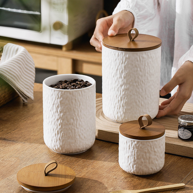 Rock Pattern Ceramic Tea Stora - Coffee Tea Sugar Canisters review and price