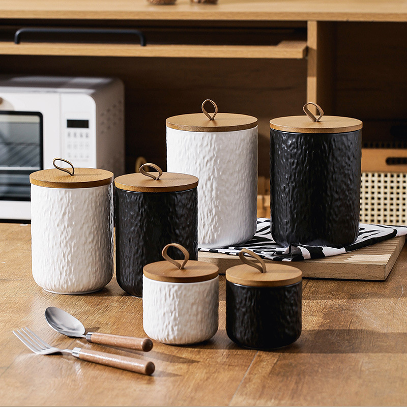 Rock Pattern Ceramic Tea Stora - Coffee Tea Sugar Canisters review and price
