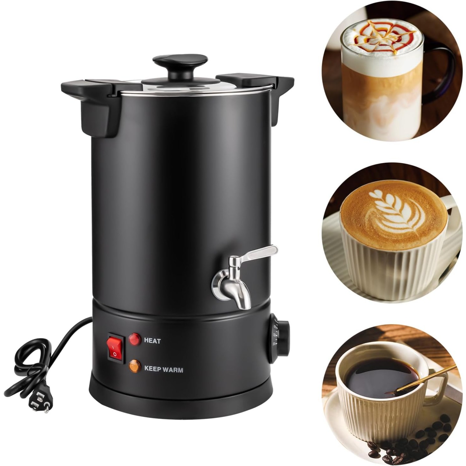 8L Stainless Steel Coffee Urn, - Coffee Tea Urn review and price