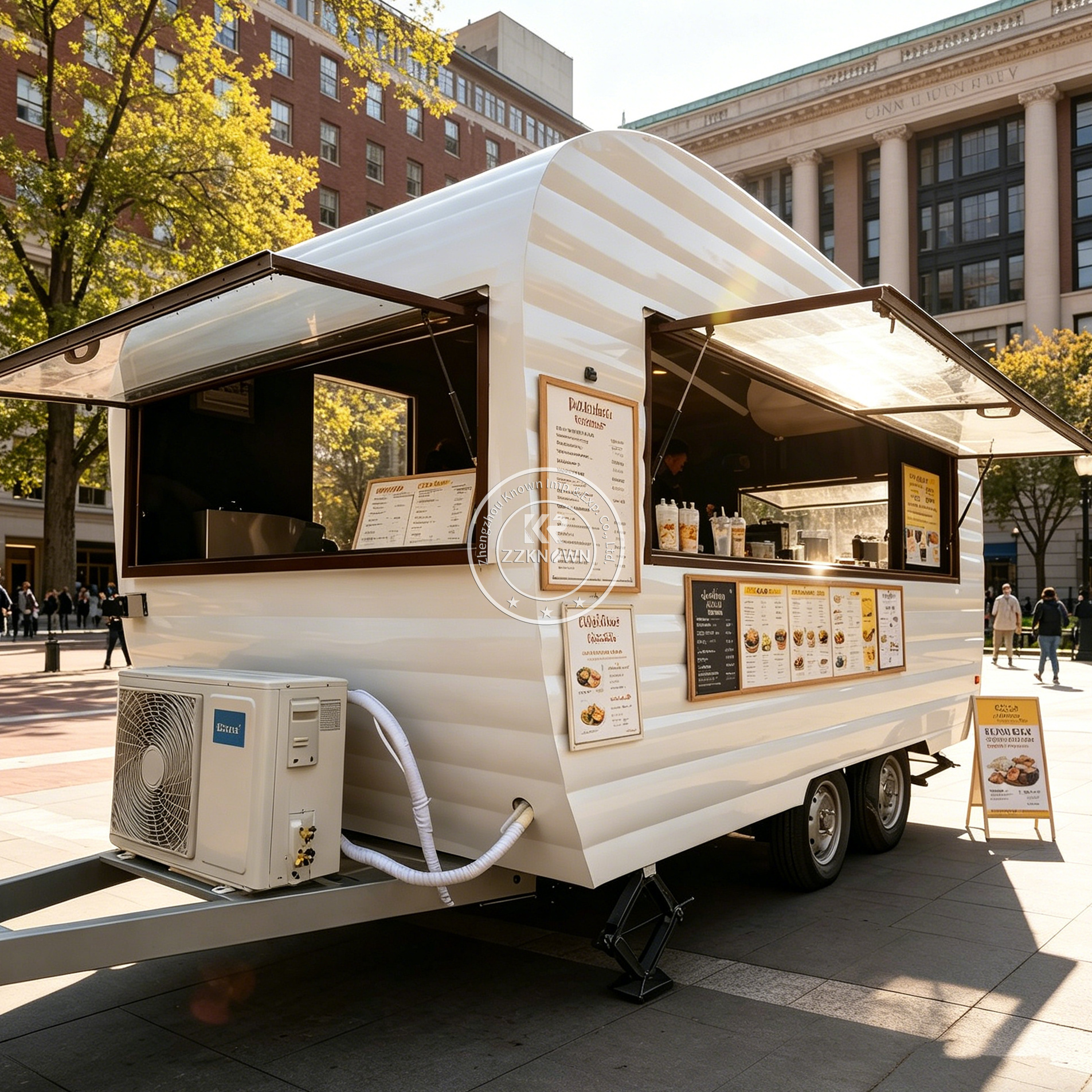 Commercial Mobile Pizza Coffee - Coffee Tea Kiosk review and price