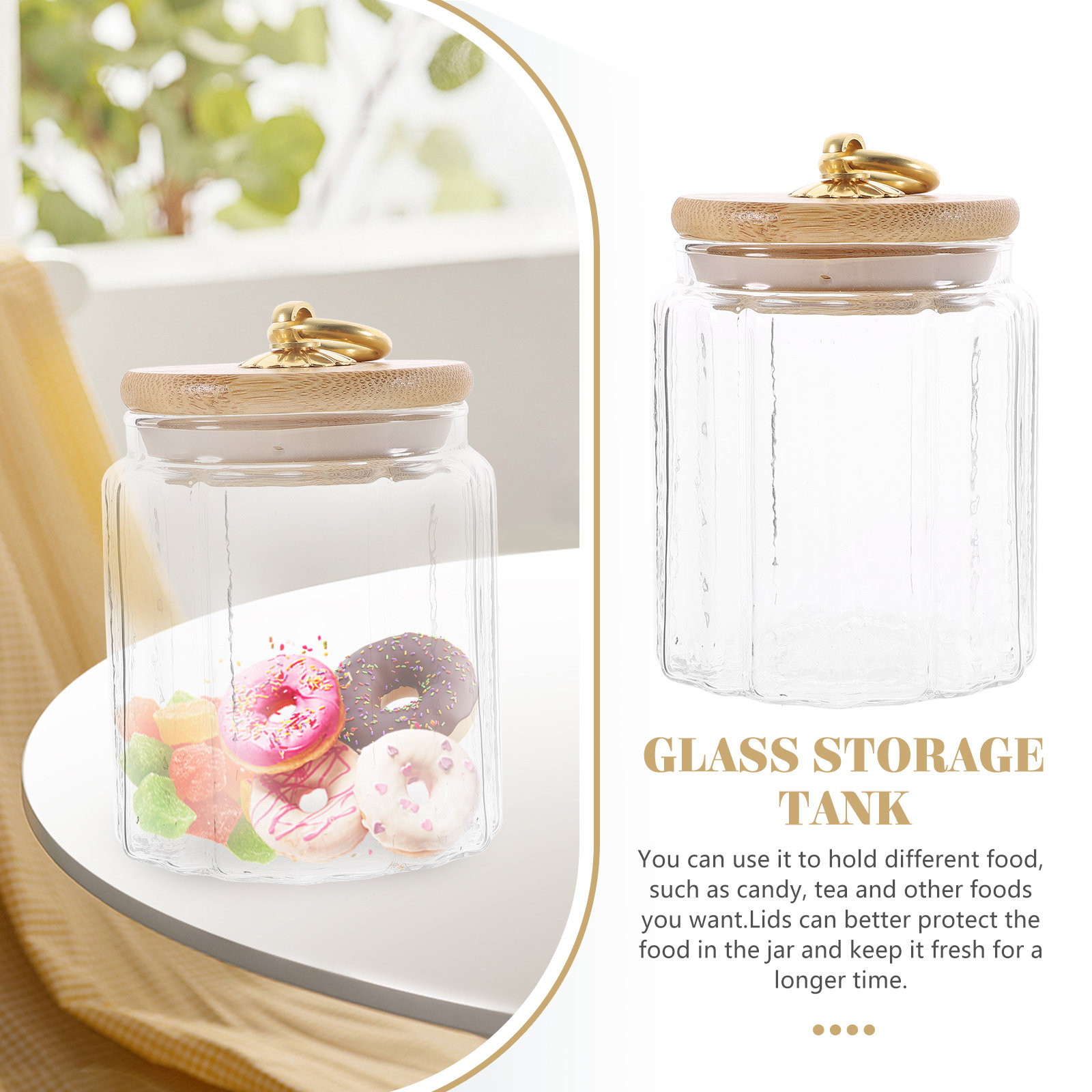 Airtight Glass Tea Leaf Jar La - Coffee Tea And Bean Leaf review and price