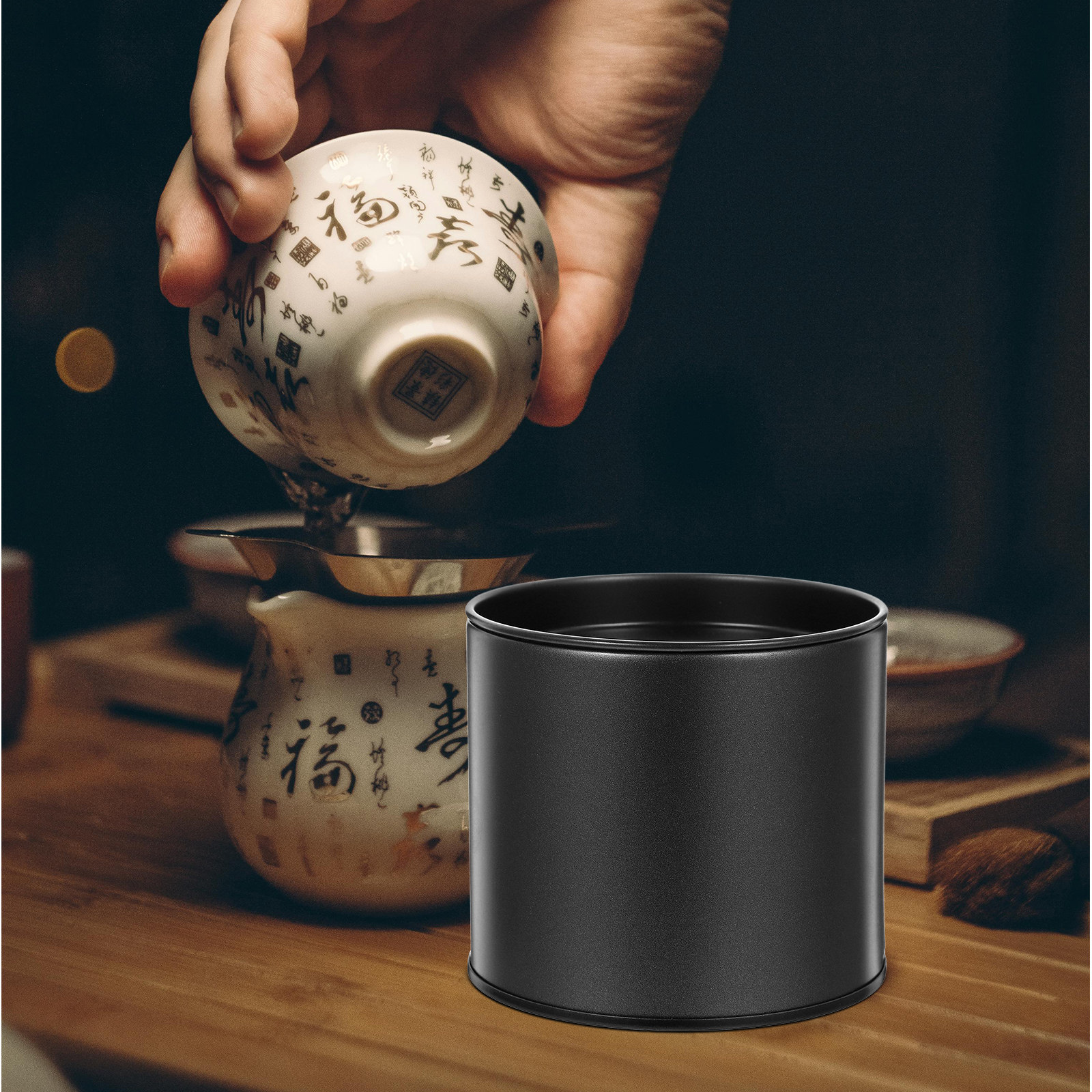 Small Tinplate Tea Jar with Ai - Coffee Tea Jar Set review and price